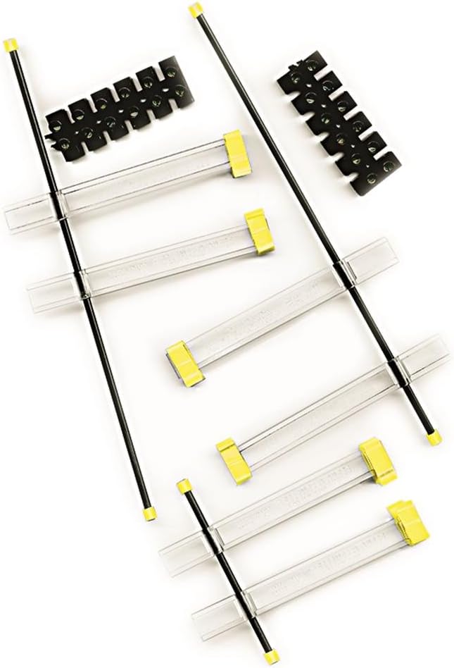 Zona 38-725 Berna Hobby Clamp Assortment,Two 8-Inch Beam Kits and One 3-Inch Beam Kit and Beam Connector Strip