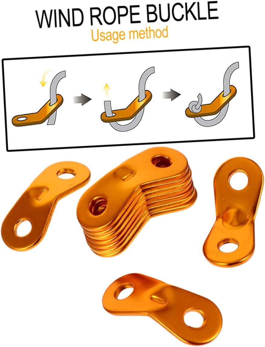40Pcs Wind Rope Buckles Tent Rope Tensioners Camping Accessories Heavy Duty Outdoor Tent Cord Fasteners for Securing Canopy Awning