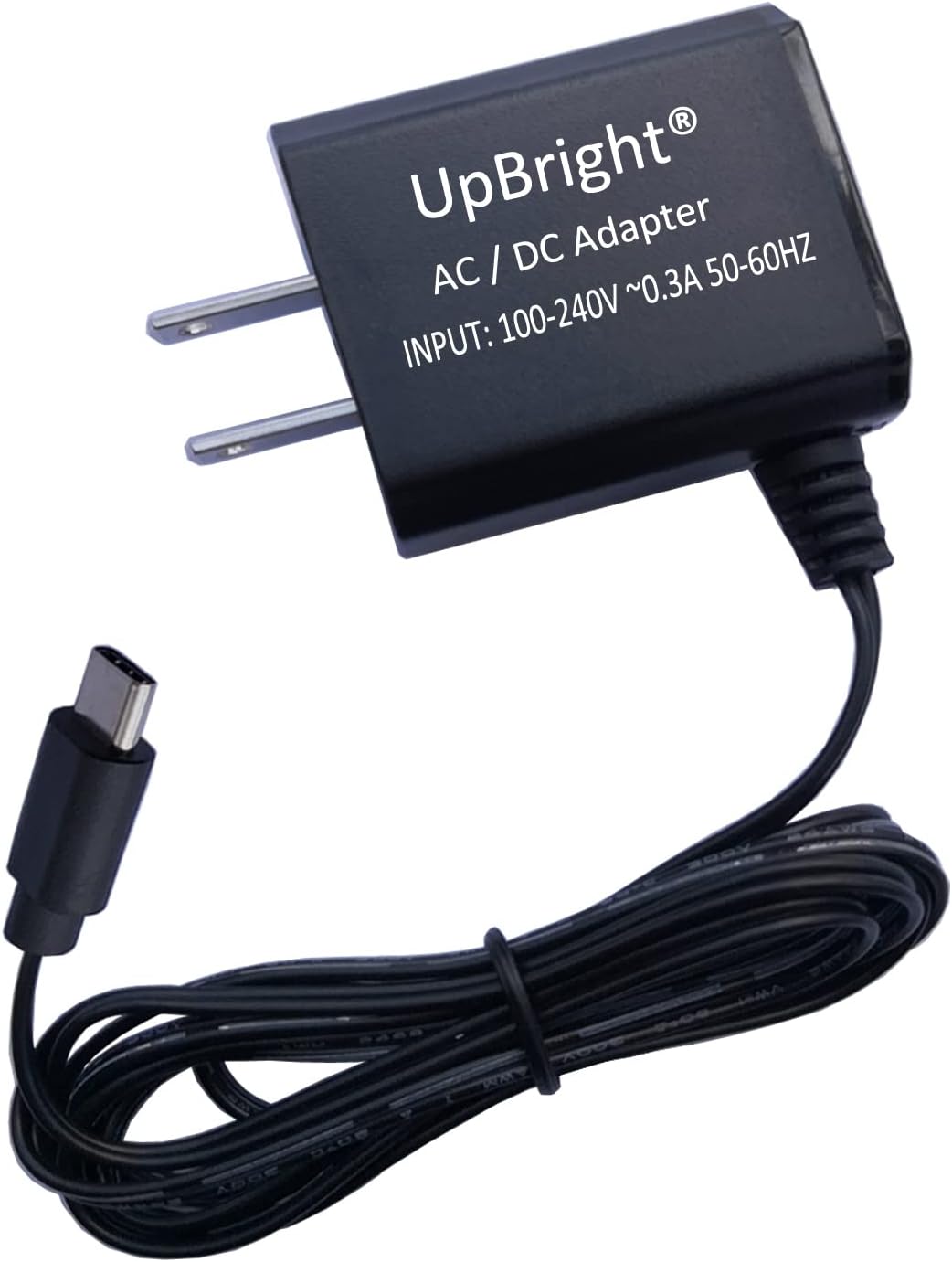 UpBright USB-C 5V AC/DC Adapter Compatible with ‎‎BIGSUN Q984 Q984PRO Spotlight LED Flashlight Floodlamp 14400mAh Battery Outdoor spot Light Farm Hunting Camping Car 5VDC Power Supply Cord Charger PSU