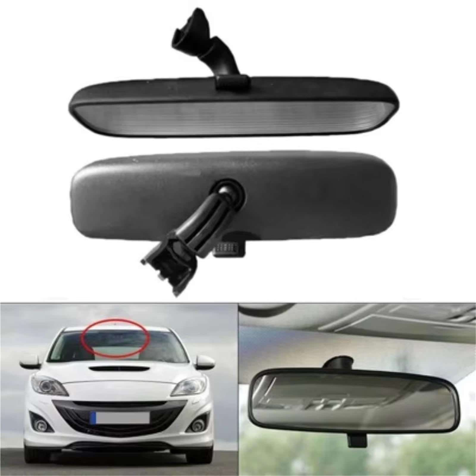 RüCkspiegel BP4K69220 Couvercle intérieur en verre pour Mazda 2004-2006