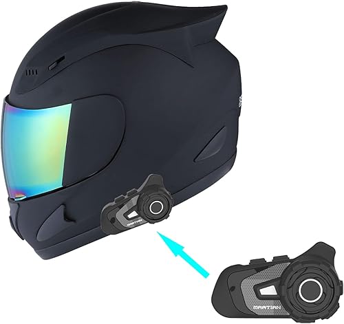 1Storm - Casco de cabeza completa para motocicleta, diseño de calavera mecánica HJDJ11