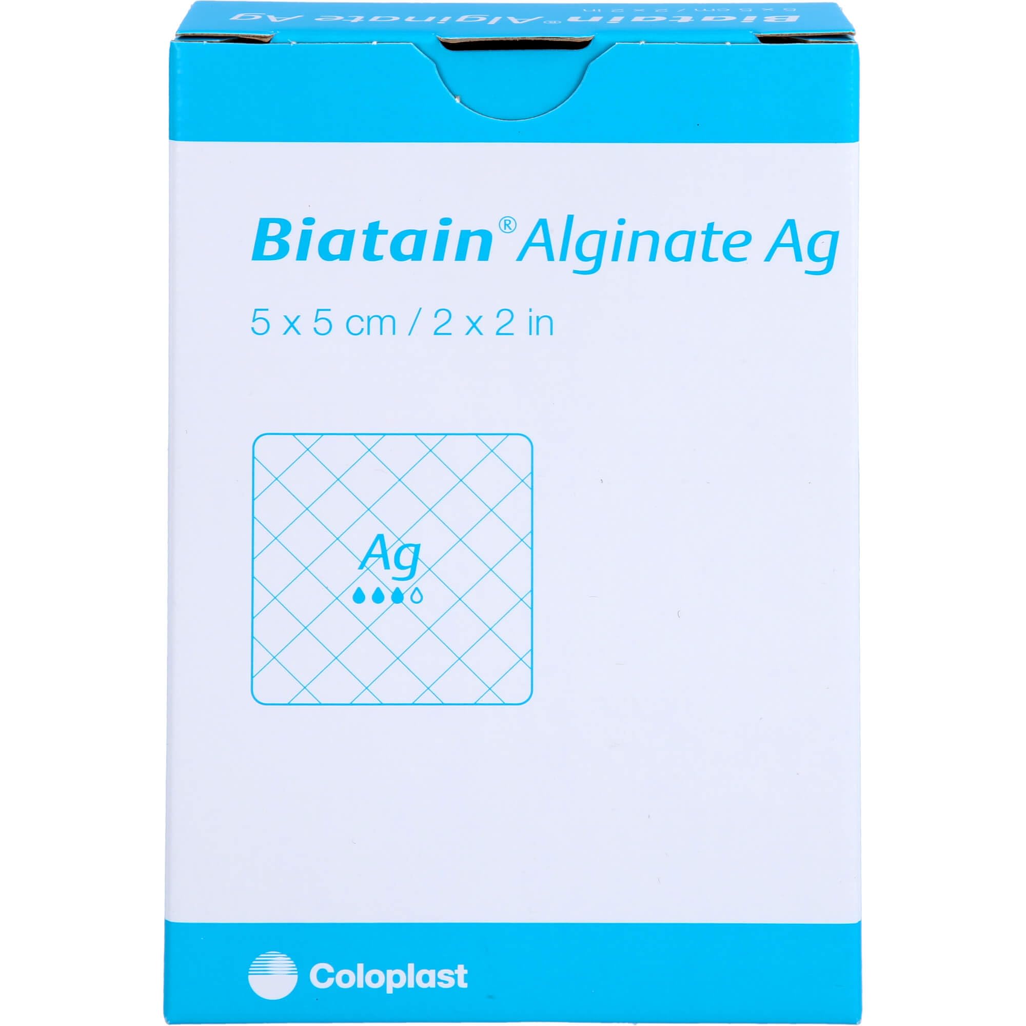 Biatain Alginate AG 5 cm x 5 cm Wardrobe x 10 – 346-9202
