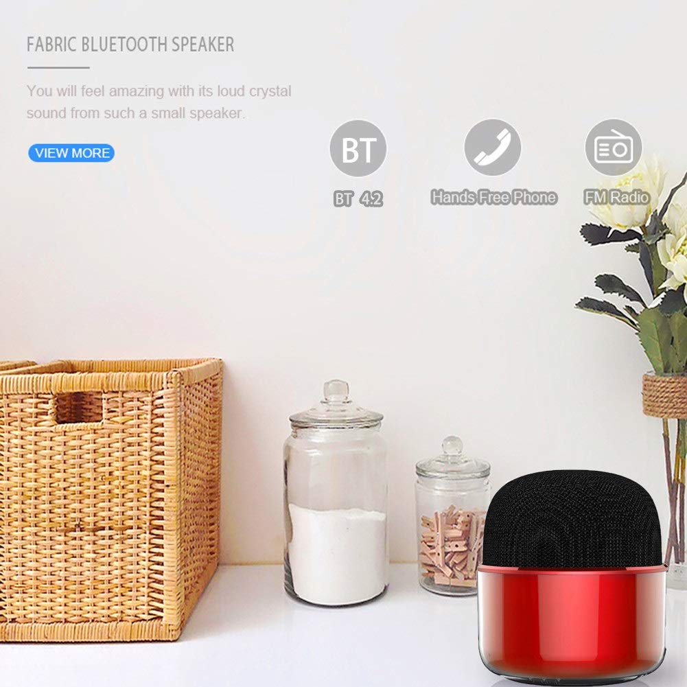 Speaker Bluetooth Waterproof Portatile Mini Panno IP4 Impermeabile Tascabile Mani Libere per la Casa, Campeggio