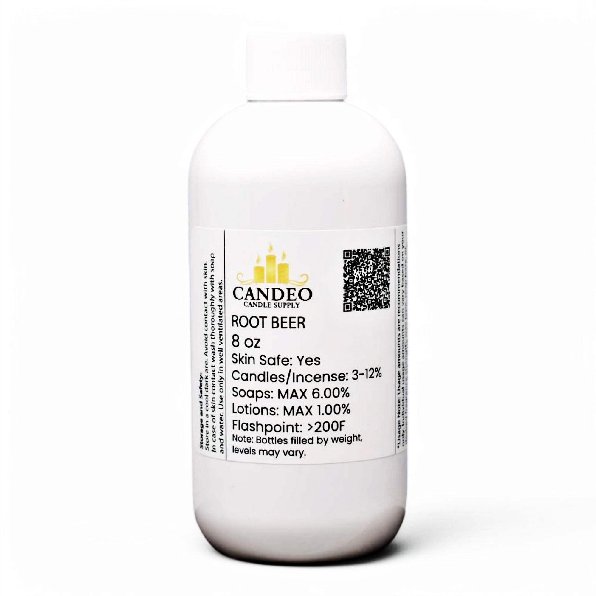 Root Beer Fragrance Oil (8oz Bottle) | Candle Making, Soap Making, Room Sprays, Bath Bombs, Lotion, Car Fresheners, Wax Melts | Candeo Candle Supply | Phthalate Free & Prop 65 Compliant