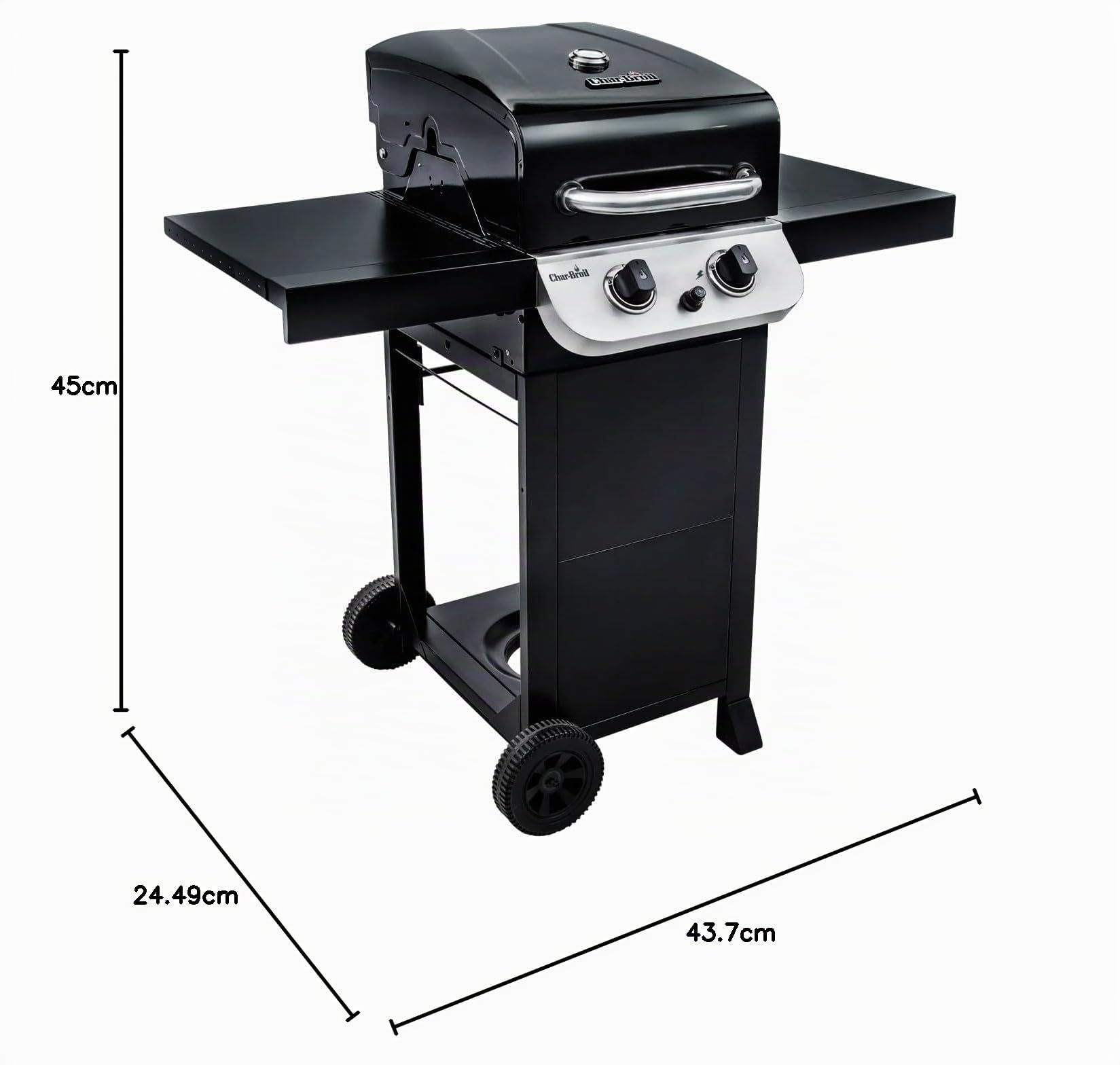 Char-Broil New Convective Series 210B - Grill Barbecue a Gas a 2 Fuochi, Finitura Nera