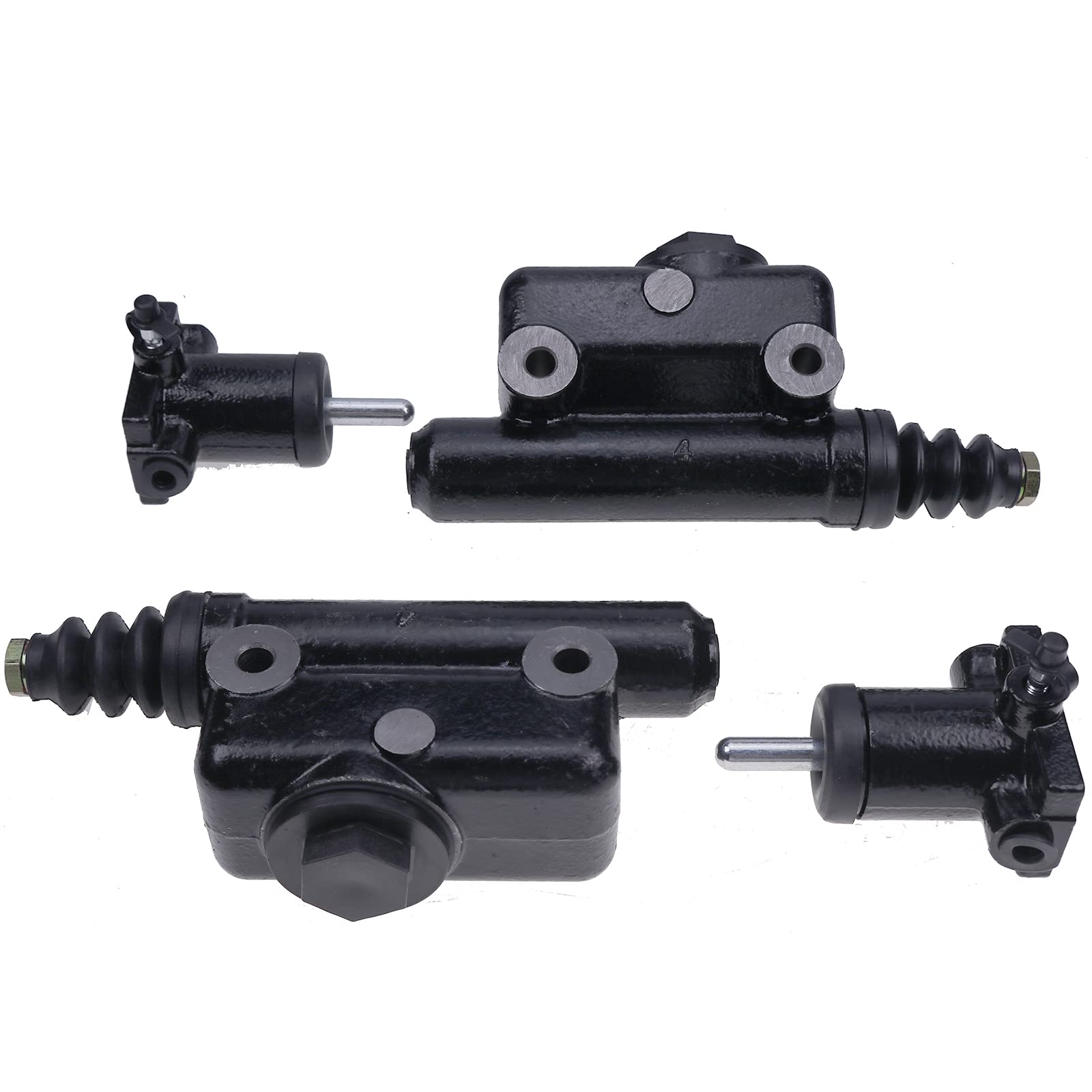 DVPARTS 2X L25419 A519776 Brake Master & Slave Cylinder Kits Compatible with Case 430 470 480 480B 480C 530 570 580 580B 580C 580D 1530B 1737 1740