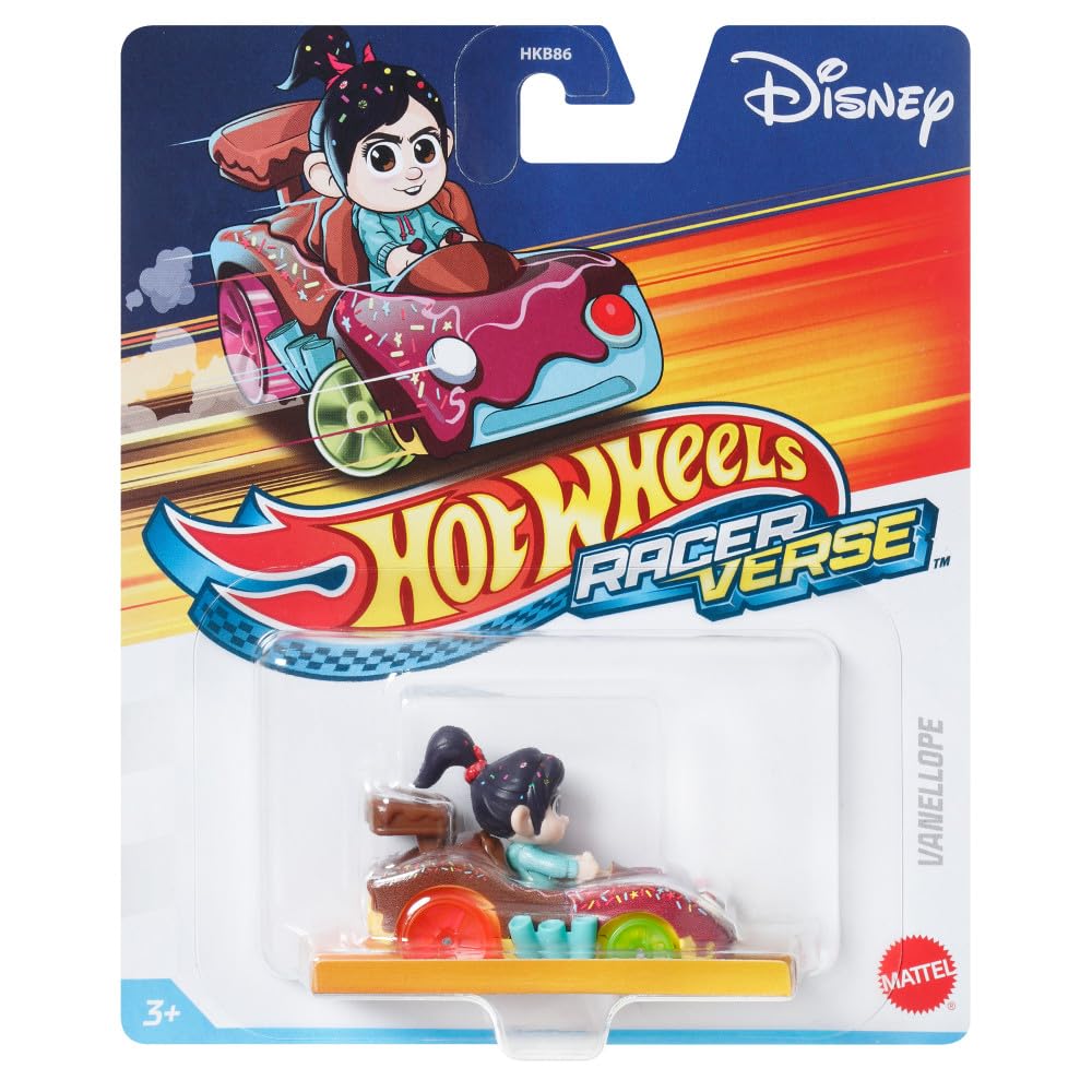 Hot WheelsRacerVerse Die-Cast Disney Wreck-It-Ralph Vanellope Racing Car