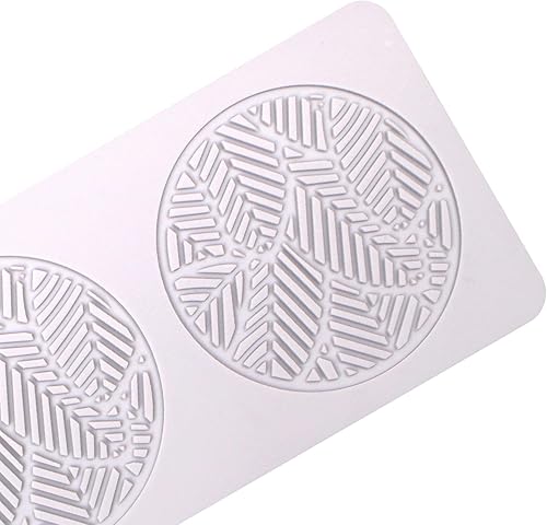 Miniatura 8 de Moldes de silicona para decoración de postres de hojas huecas, moldes de encaje de fondant de hojas, alfombrilla de impresión de chocolate para