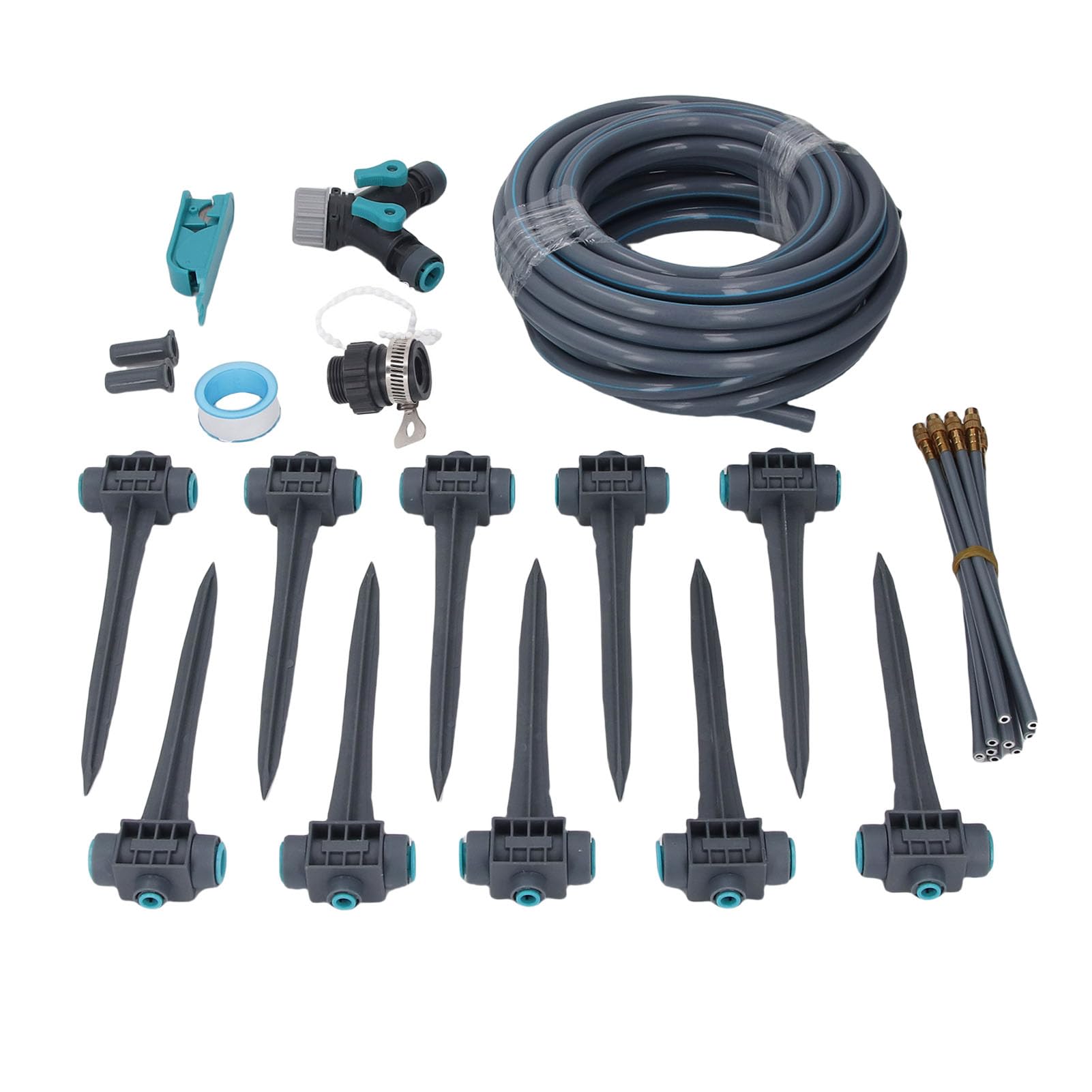 Asixxsix Système d'irrigation Goutte à Goutte à 3 Modes d'arrosage, Système 'arrosage Automatique de Jardin avec 10 Buses, Kit de Brumisation et 'irrigation à à Grande Couverture pour Plantes en