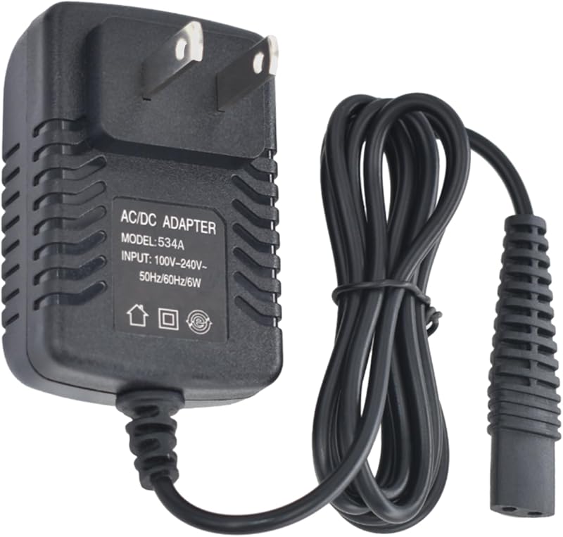 Carregador de reposição Pinkind para BaBylissPRO FXFS2 (FOILFX 02), adaptador 4,5 V com cabo