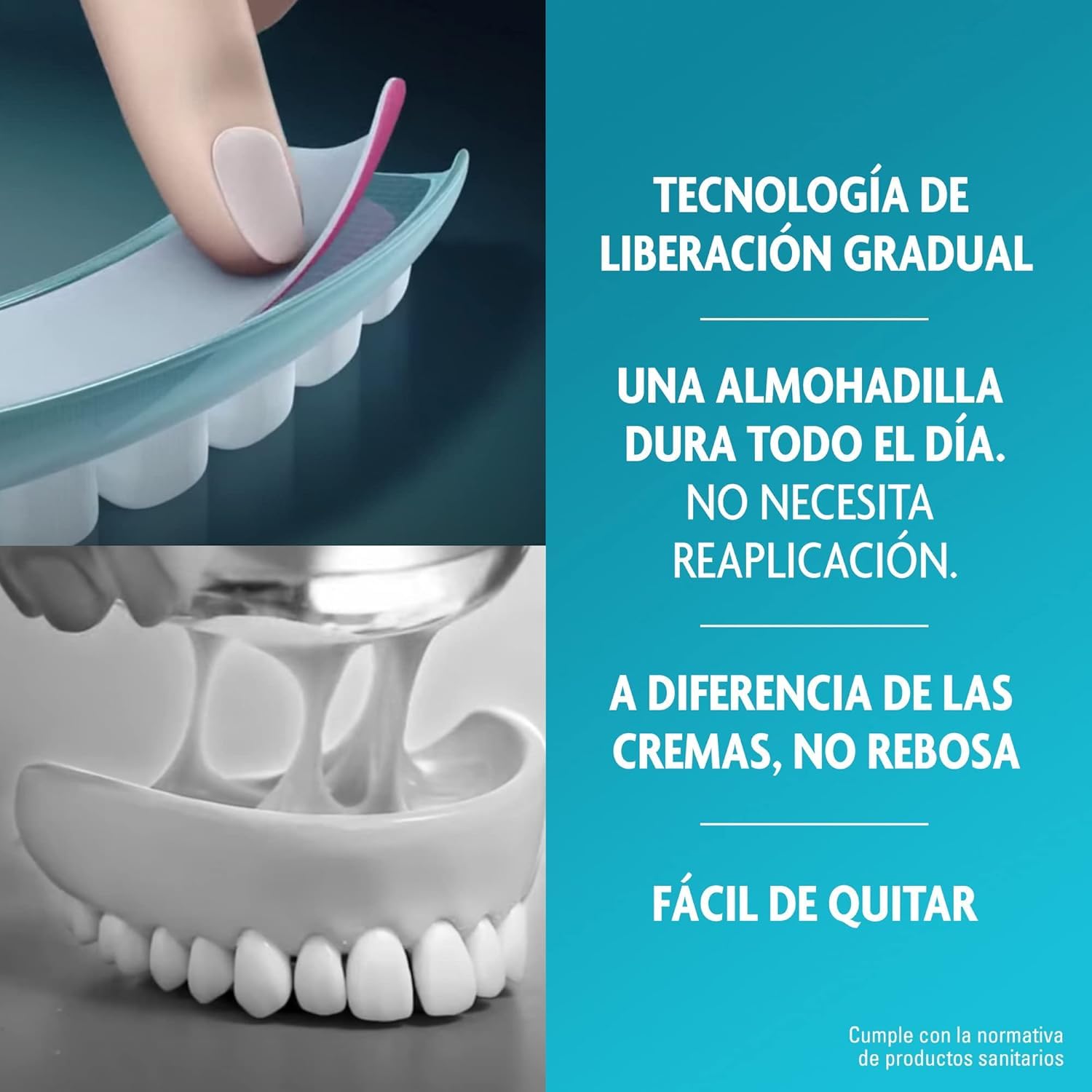 Algasiv Almohadillas Adhesivas Para Dentaduras Postizas Inferiores, Pack de 3 x 30 Unidades. Duran todo el día y protegen las encías.