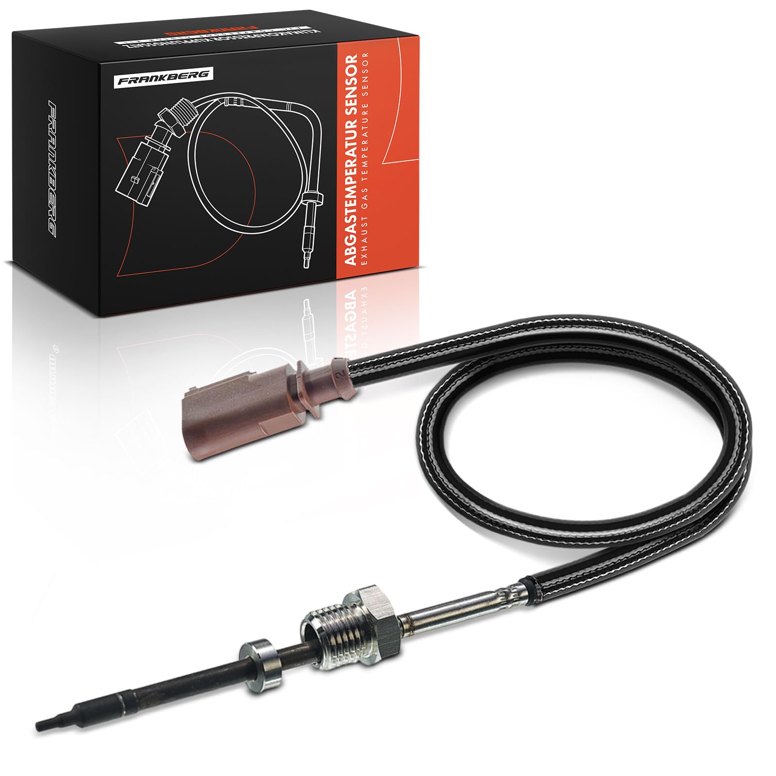 Frankberg Capteur de température des gaz d'échappement diesel 70906088AD | Compatible avec: ,T.r.a.n.s.p.o.r.t.e.r V Fourgon 7EA 7EH 7HA 7HH , 7HF 7HM