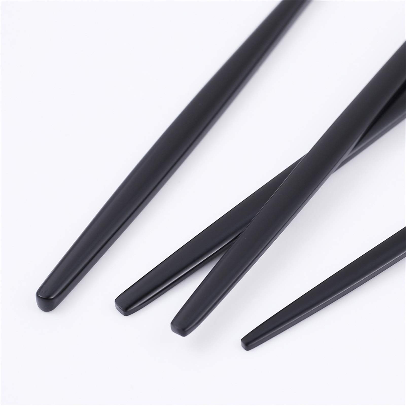 30 unids mate negro negro acero inoxidable cubiertos cuchillo cuchillo tenedor cuchara silbware vajilla conjunto boda cumpleaños cena cena vajilla (Color : Matt gold)