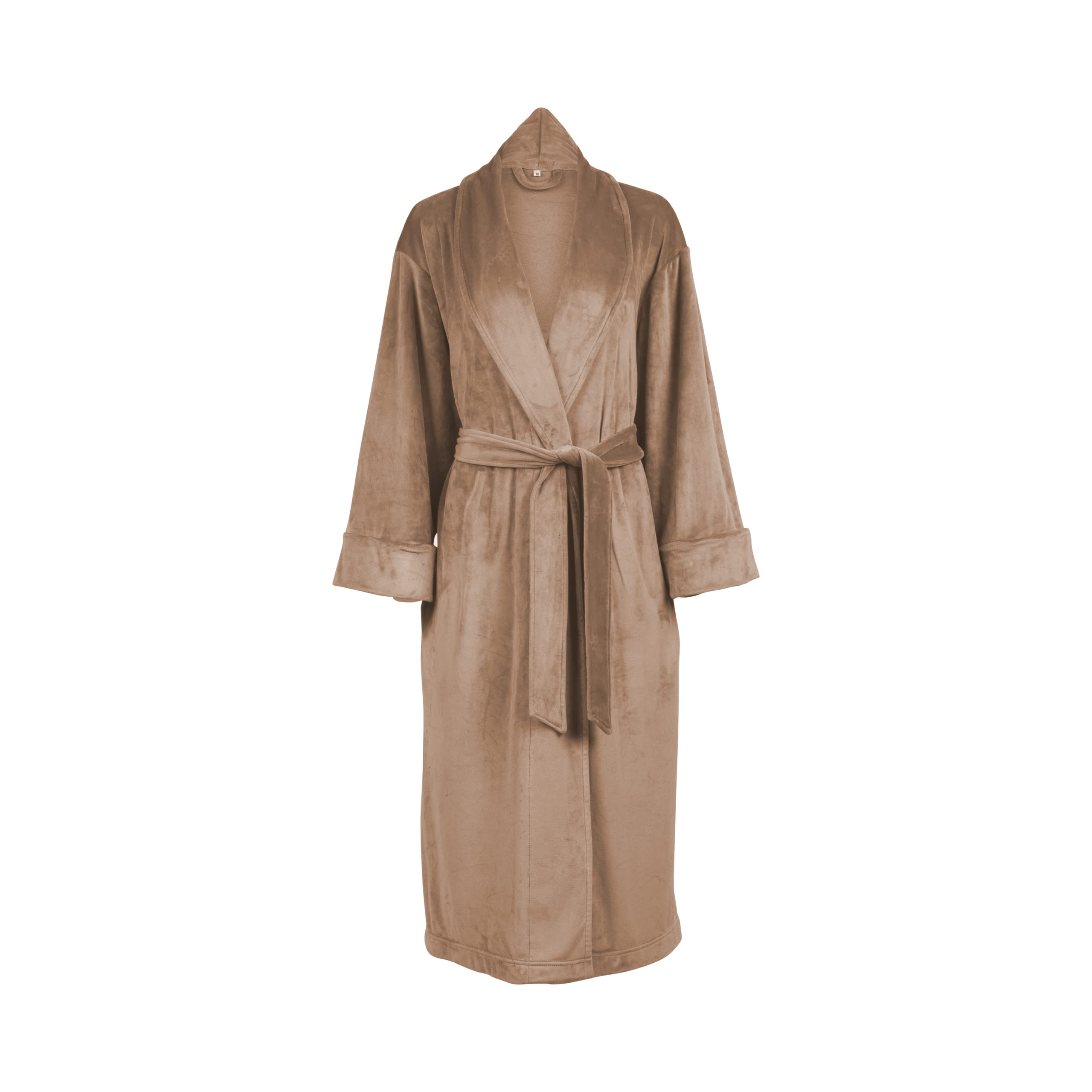 Pure Fiberwomens Velour Women Bathrobe Bathrobe