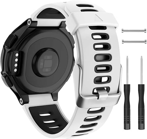 ISABAKE Correa de reloj de repuesto para Garmin Forerunner 735XTApproach S20 S5 S6 Correa de silicona suave con hebilla de metal compatible con disponible en Yaxa Peru