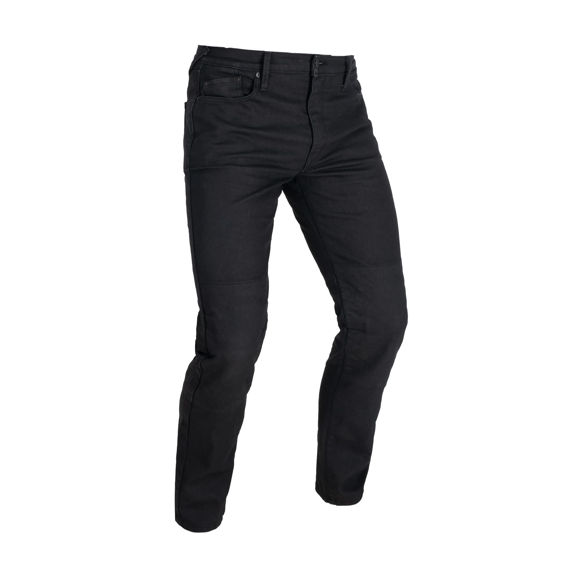 Oxford Men's Black Oa Aaa Slim Jeans Motorcycle, Long