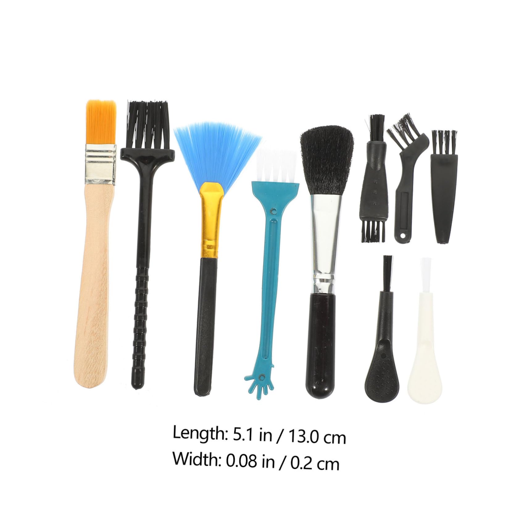 LIFKICH Keyboard Brush 10pcs Soft Bristle Cleaning Brush Electronics Cleaning Kit for Pc
