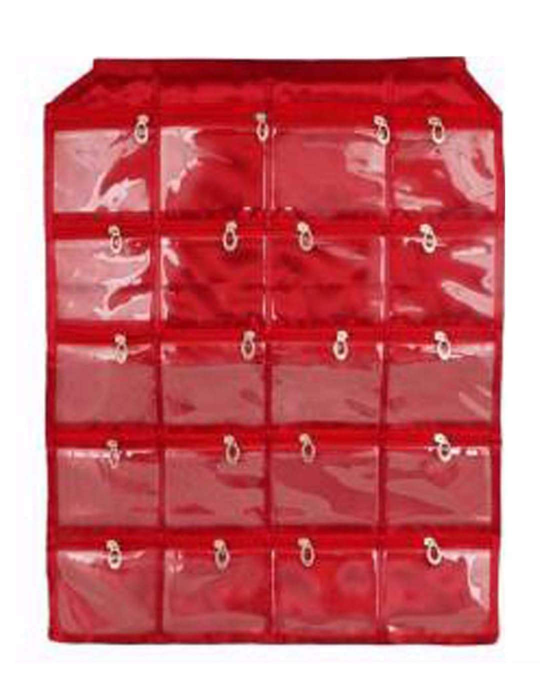 Kuber IndustriesKuber Industries Satin Make up Accessories Wall Hanging, Maroon