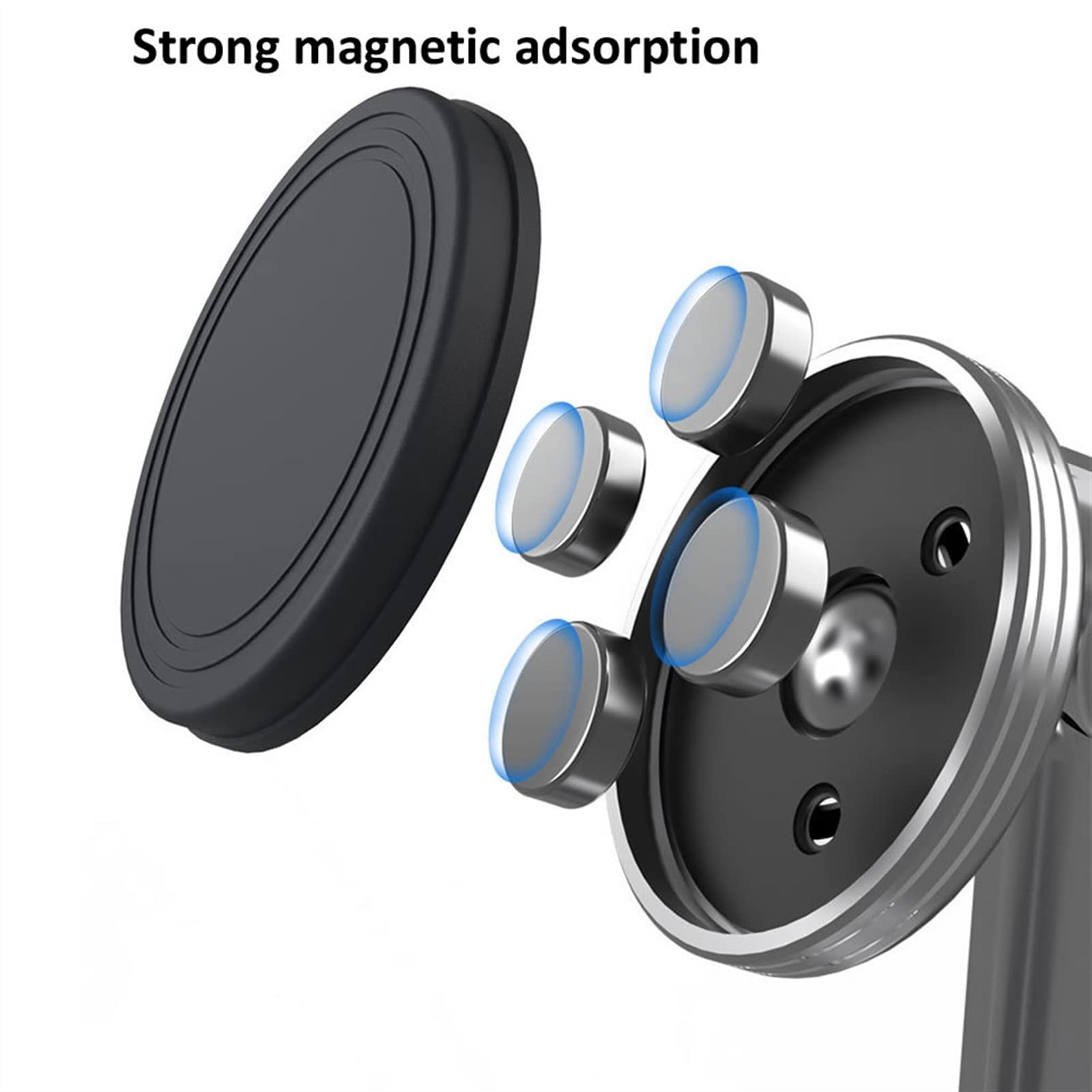 Supporto per Tablet Supporto for tablet, supporto for tablet magnetico desktop universale, supporto tablet in alluminio regolabile multi-angolo for tablet e telefoni entro 12,9 pollici Porta Tablet