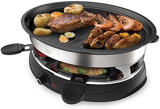 review Barbecue Frying Pan Teppanyaki Electric Party Grill Machine - Indoor Hotplate BBQ For Table Top Cooking Non-Stick Cooking Hot Plate