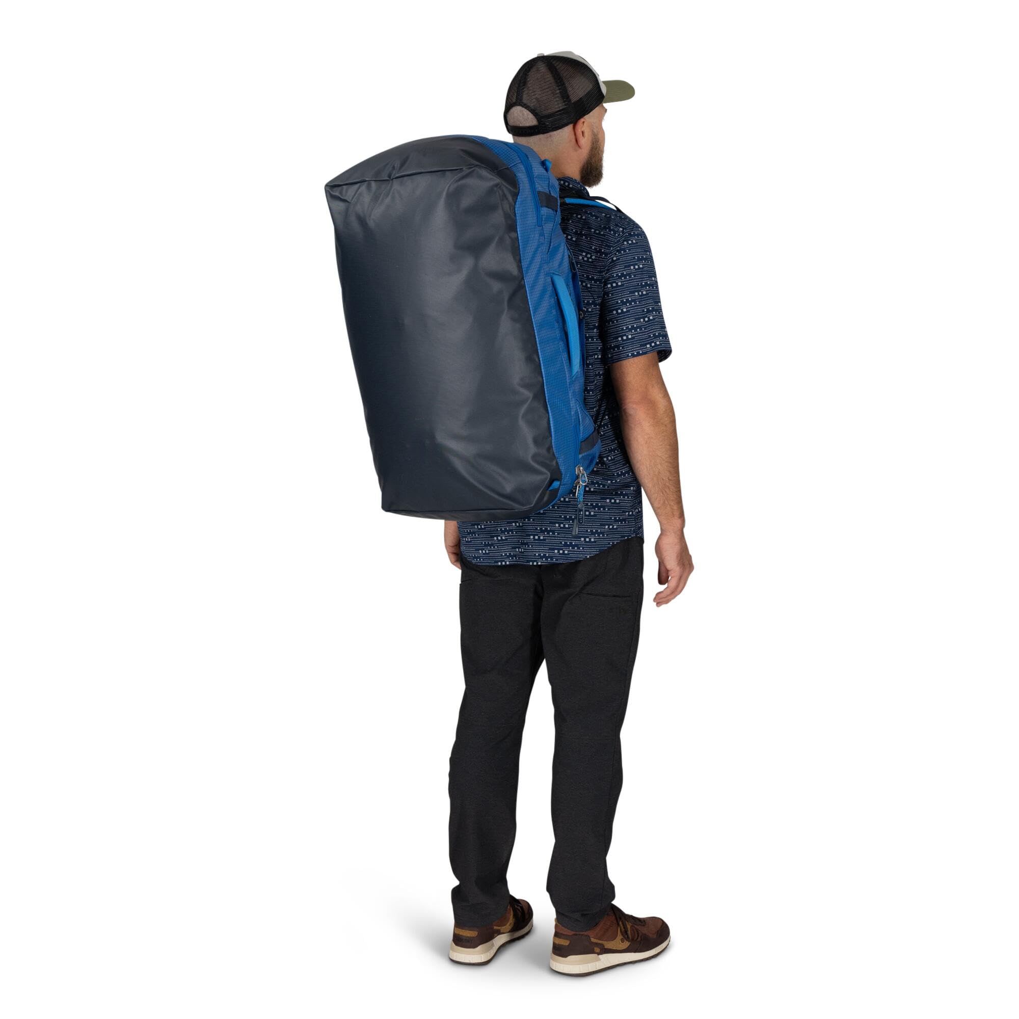 Osprey Transporter Squffel - Borsa da viaggio quadrata resistente, con apertura da 70 l, foglia di pino