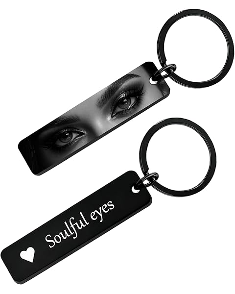 Custom Eye Photo Keychain, Personalized Eye keychain Customized Keychains Stainless...