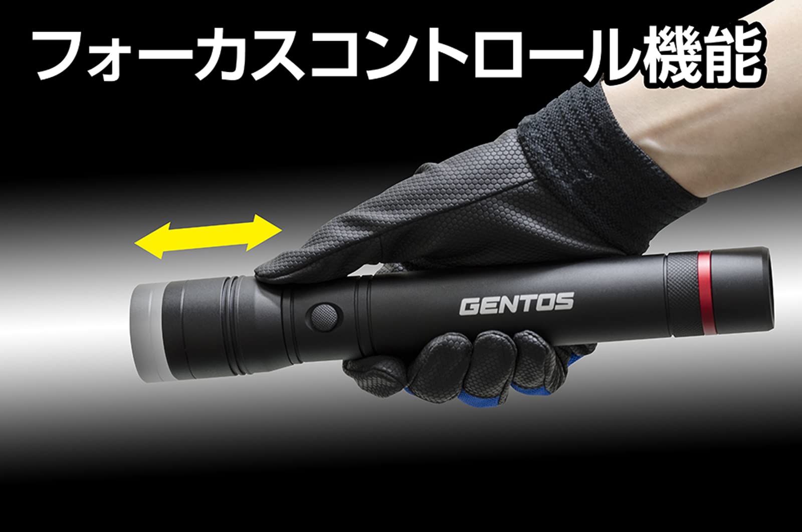 GENTOS Lexus RX-323D LED Flashlight - 1000 Lumens, 4 Modes, IP66 Water & Dust Resistant, Uses 3 AA Batteries