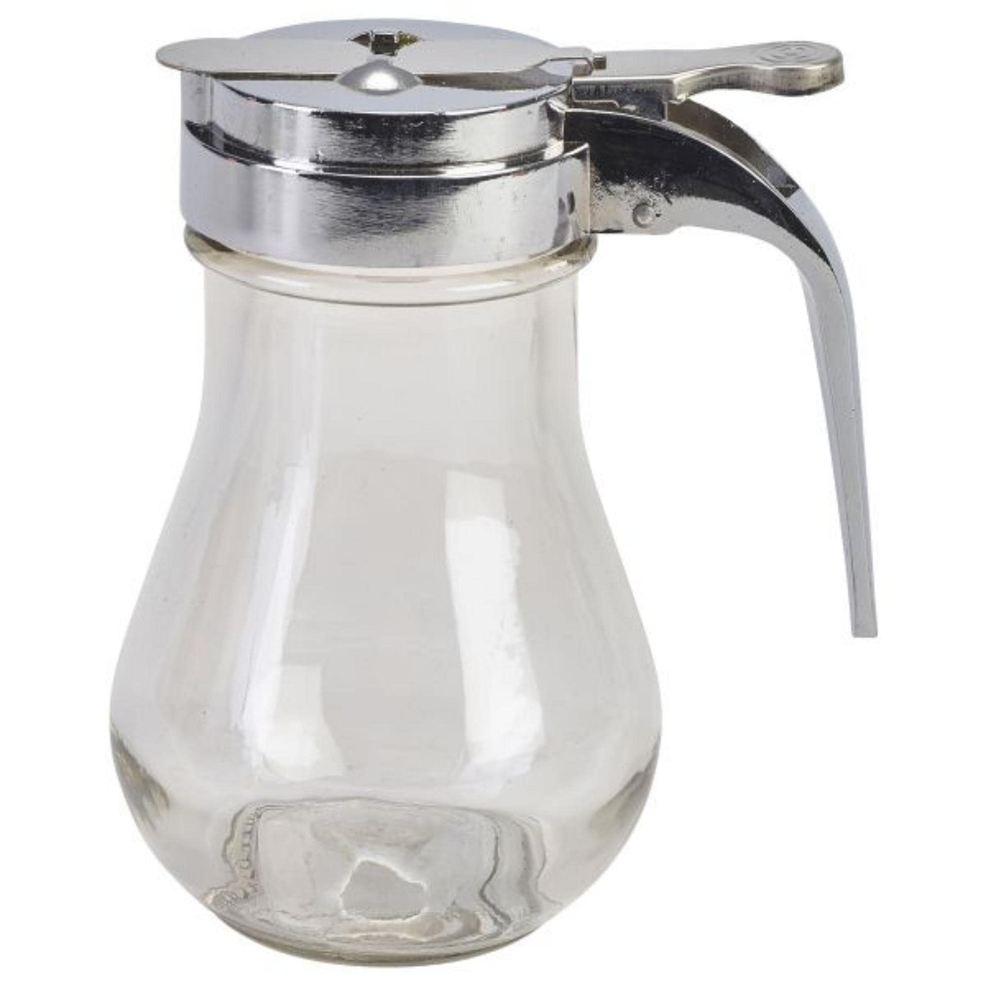 Genware Glass Honey/Syrup Pourer 17.5cl/6oz Dinner Cafe Breakfast Honey Dispenser Pub