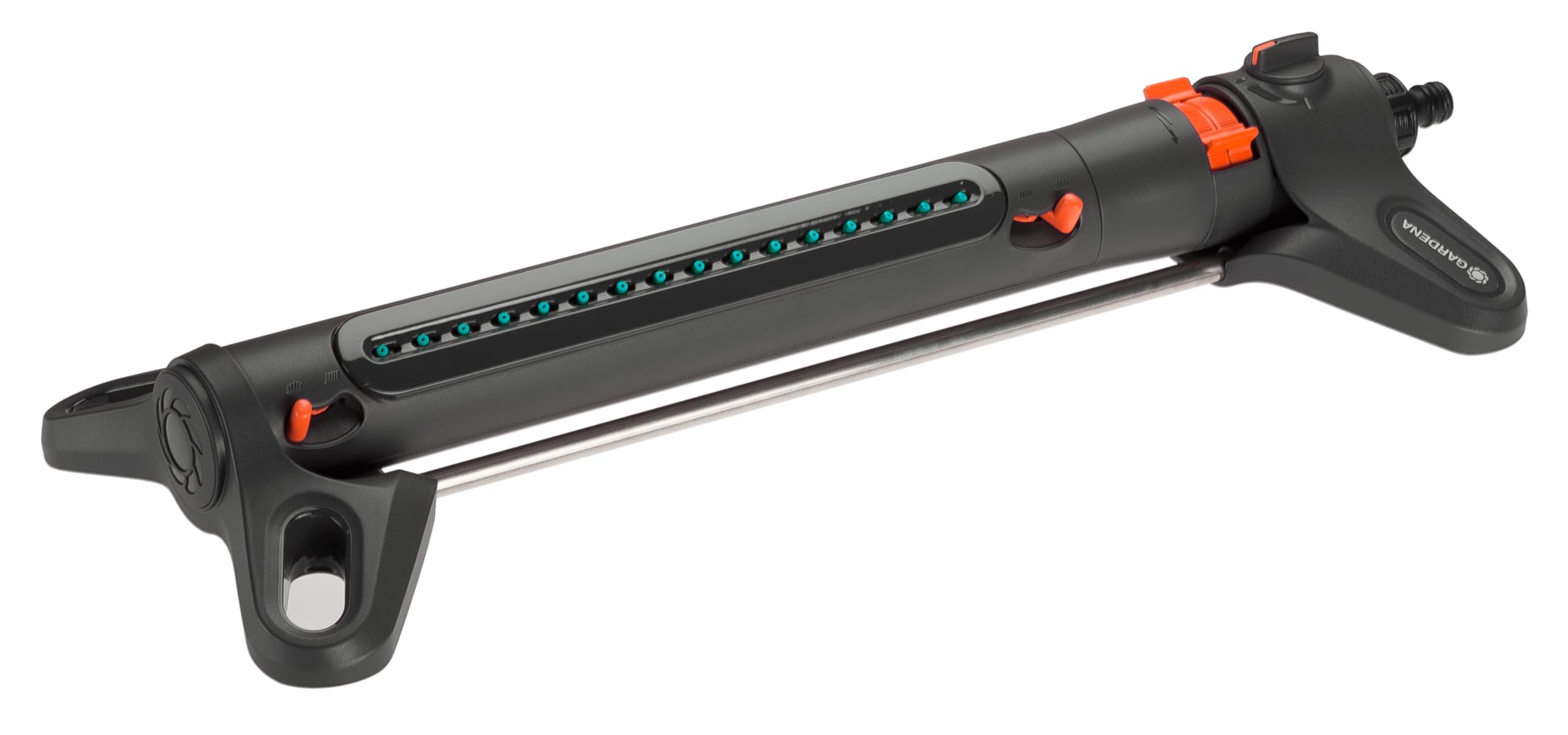 Gardena(18712-80) Aquazoom 2700 Sq. Ft. Fully Adjustable Oscillating Sprinkler, for Flexible, Leak Proof and Precise Watering, Compatible with Any Hose Brand, No Quick Connect