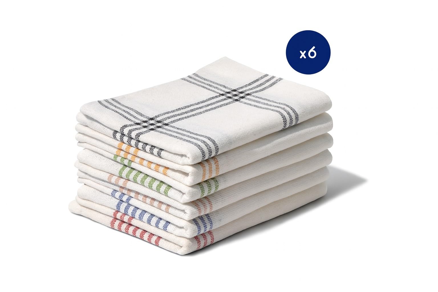 GAIREG Set di 6 strofinacci da cucina assorbenti con foglie rosse e