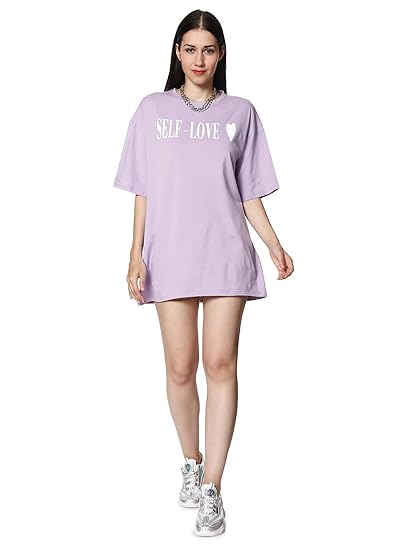 lavender oversized t shirt