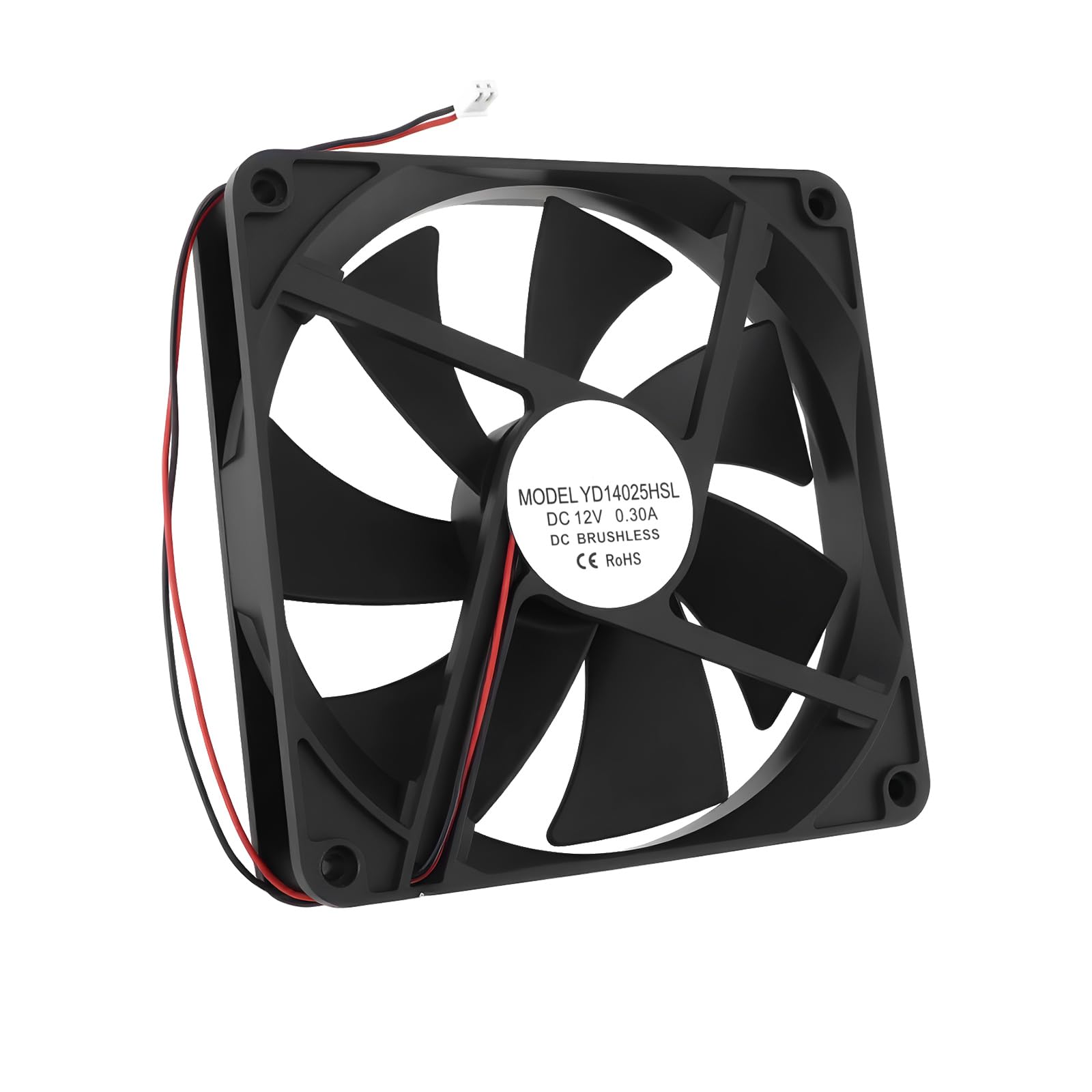 OTOTEC Ventilador de Fuente de Alimentación para PC PWM 12 V 140 X 140 X 25 Mm