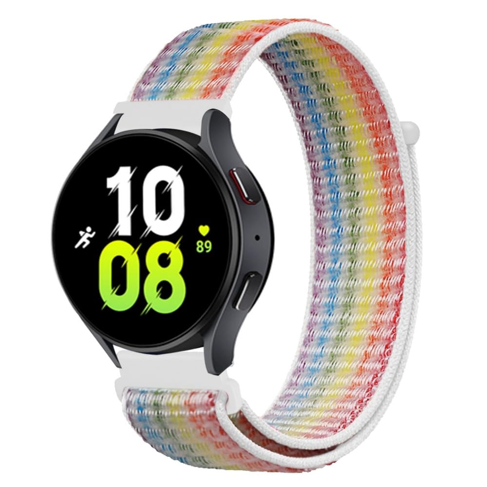 Correa de 22 mm para Amazfit Bip 6/Bip 5/Unity/GTR 4/3/3 Pro/2/2e/47 mm/Pace/Stratos 2/2S/3/Balance 46 mm, correa de reloj ajustable de nailon suave