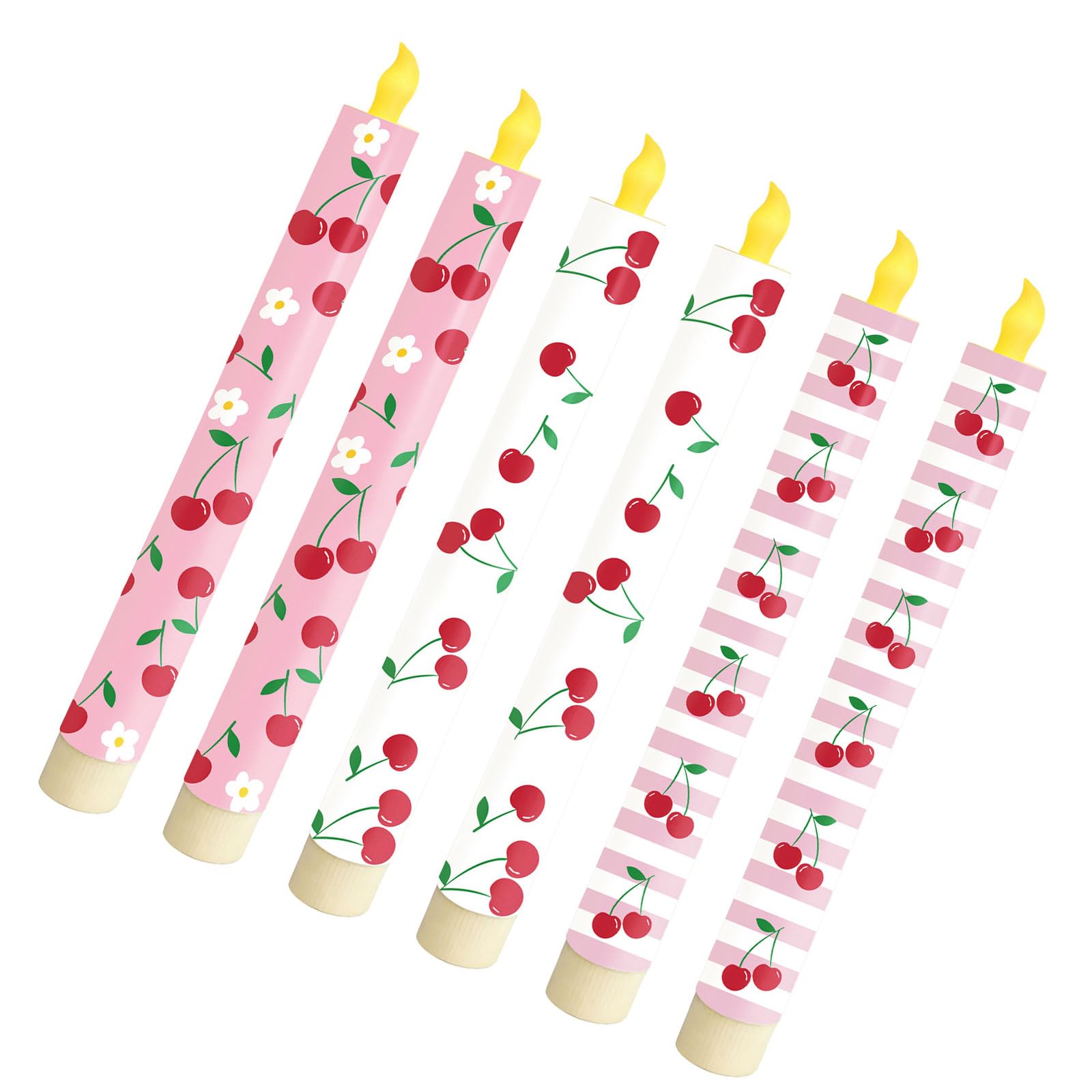 Carotoe Cherr 6Pcs Electronic With Remote Timer Operating Perfectly For Wedding Valentine Celebration Smokeless