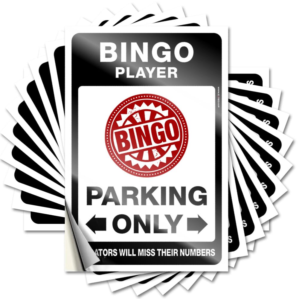 Saying - Mini Bumper Bingo Player Parking Only for Science Beauty Room Decor(6X9CM)