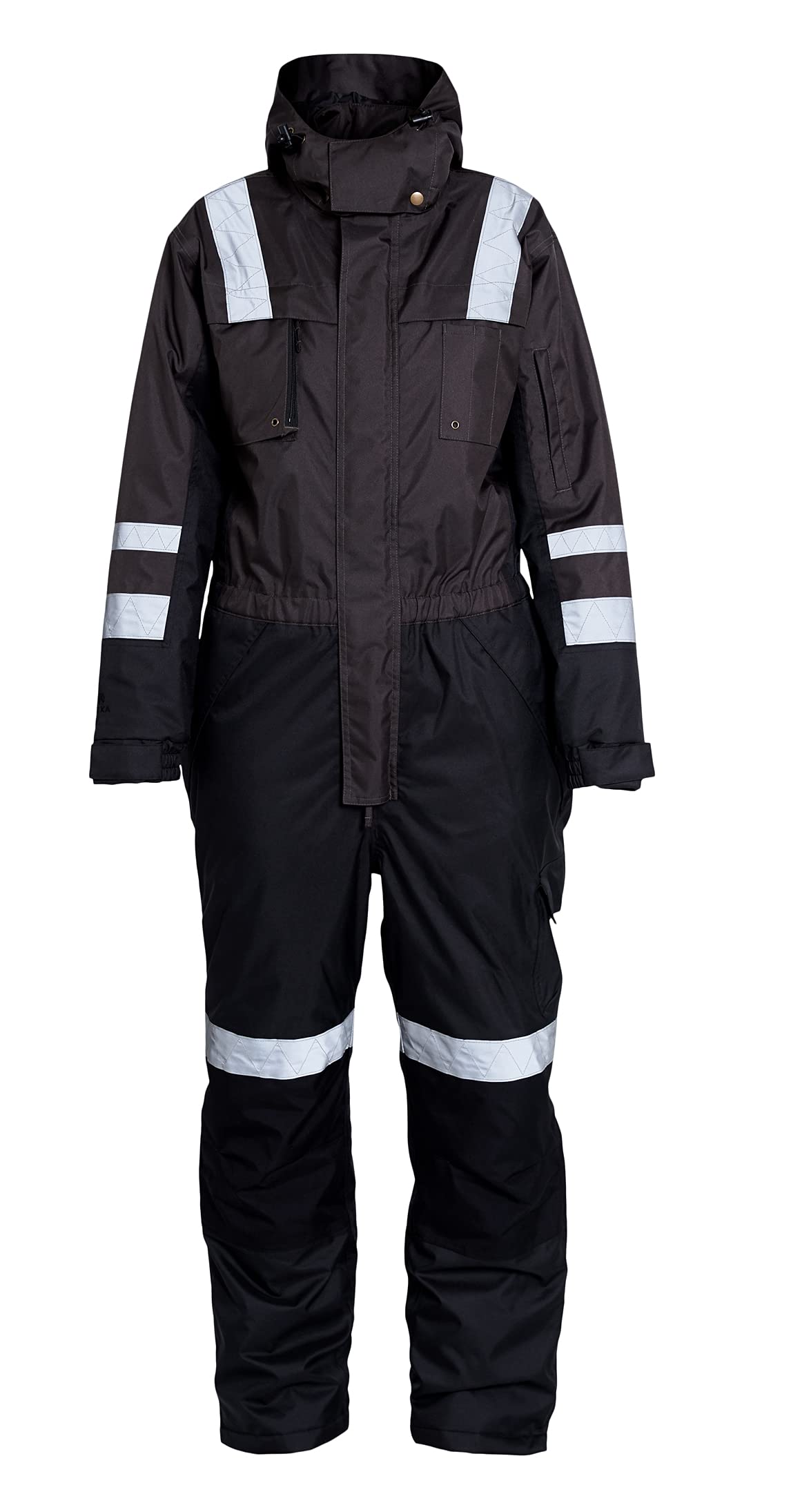 Elka 088002W053005 Arbeitsoverall, Xtreme, Thermo-Overall, Grau/Schwarz, Größe L