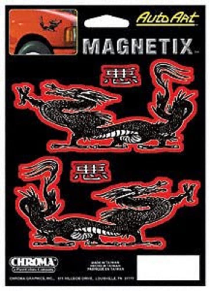 Sticker auto Art Magn Dragn en vinyle haute résistance modèle 9016