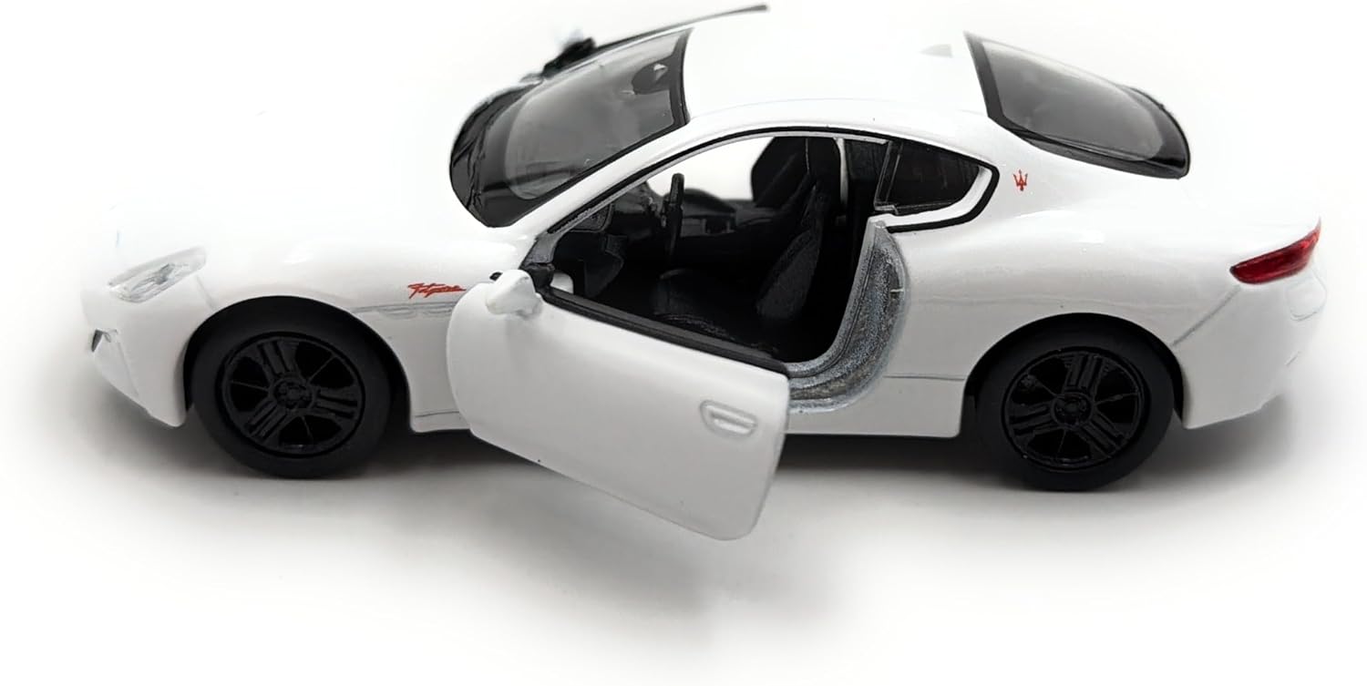 Toi-Toys Welly Model Car Maserati Gran Tourismo Folgoro Vehicle Miniature Car Scale 1:39 / L 12 cm White