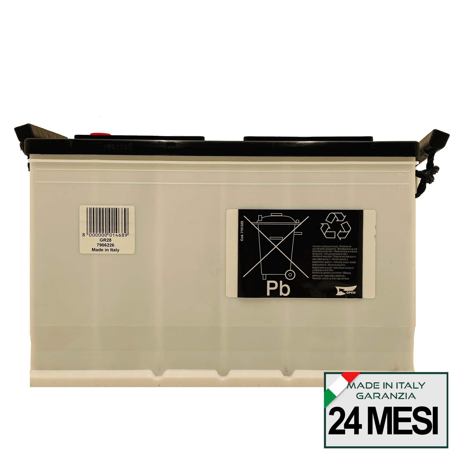 BATTERIA AUTO 100 Ah - 720A +DX | Garanzia Italia | 333x175x215 | 100Ah | G28100