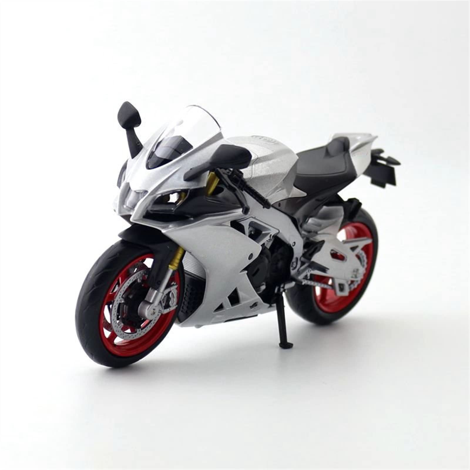 SEYXF Motorbike Toy 1:12 for Aprilia RSV4 R R1000 Motorcycle Collection Diecast Gift(Silver)