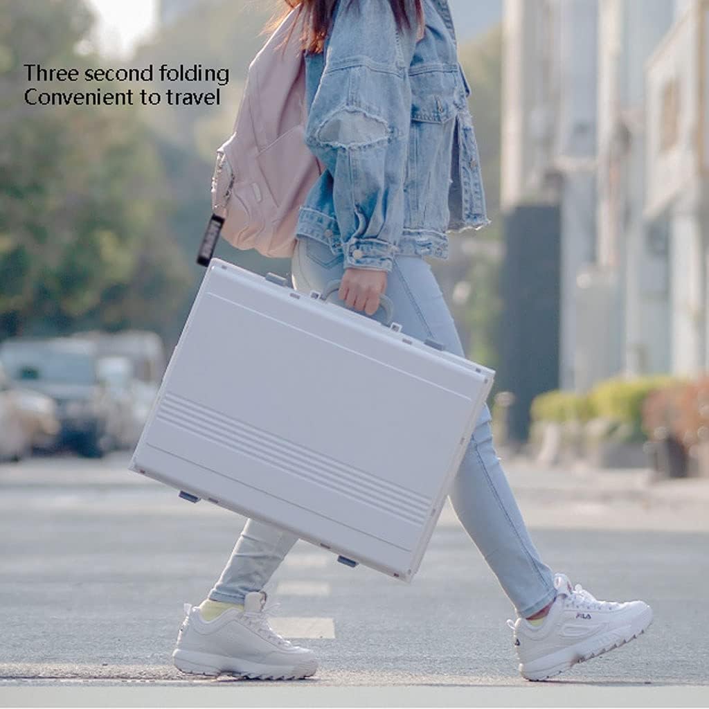 FoldableSplash-Proof Fully Enclosed Extra-Large Cat Toilet Deodorant Cat Poop Box Easy to Clean Cat Litter Pan (Green)