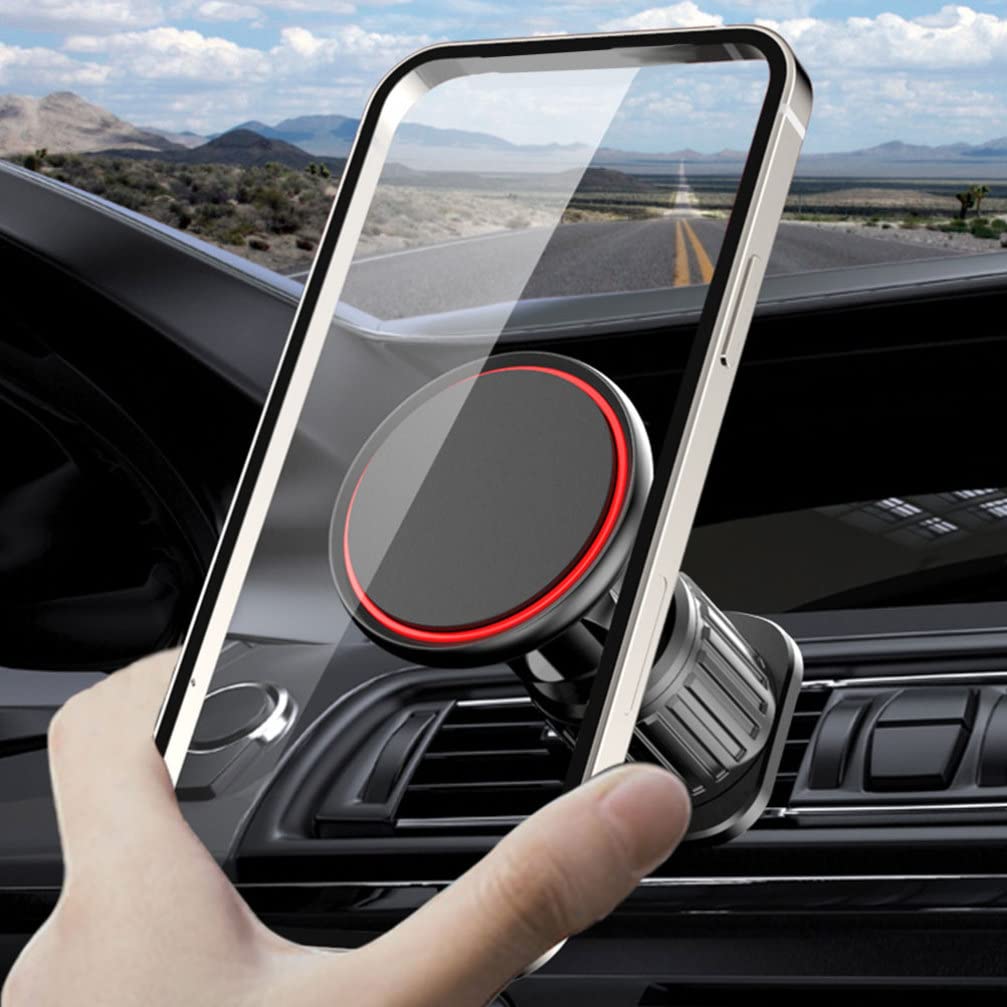 Gatuida Supporto Magnetico per Telefono Auto Nero Girevole in Abs