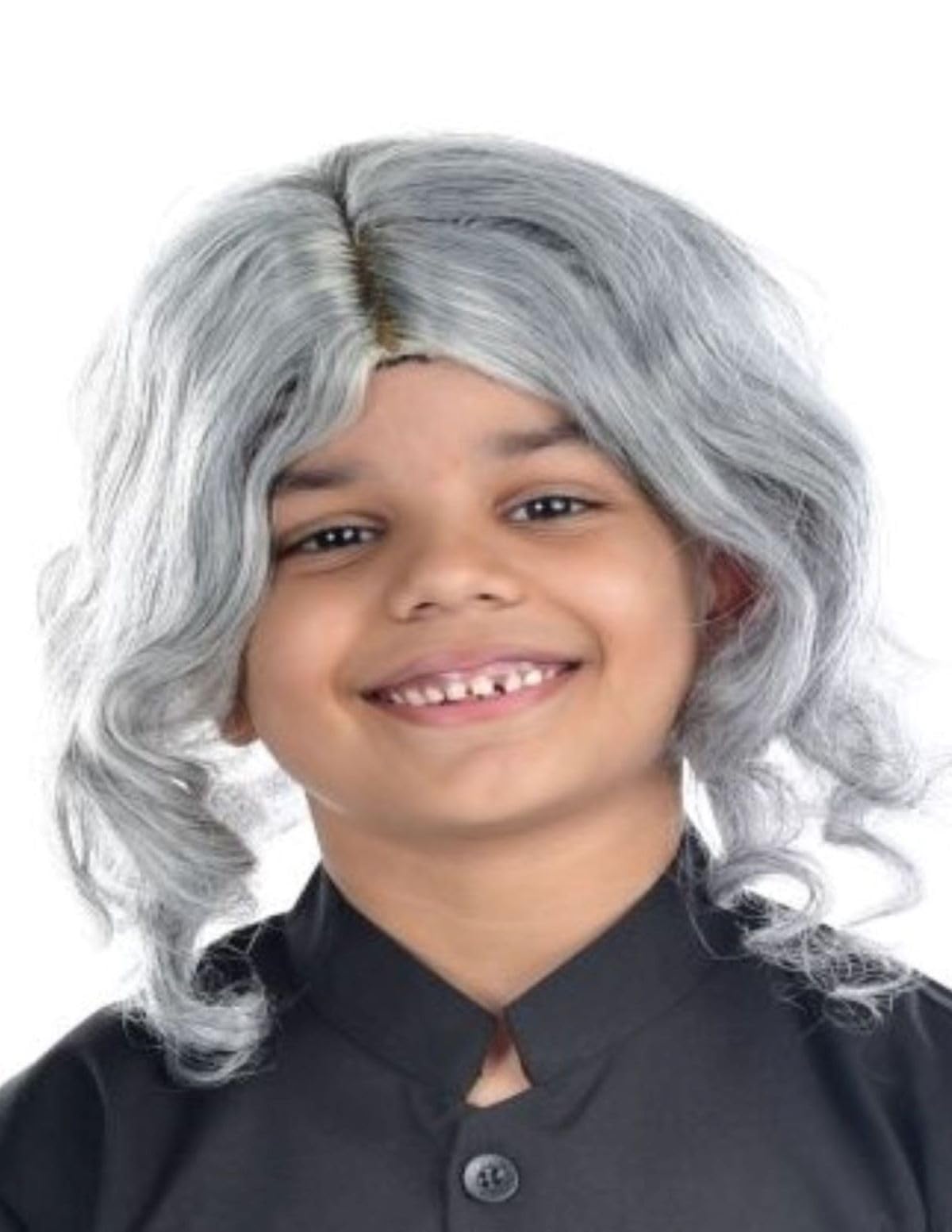BookMyCostume Abdul Kalam & Old Man Grey Hair Wig Adult & Kids Fancy Dress Costume Accessory-image-13