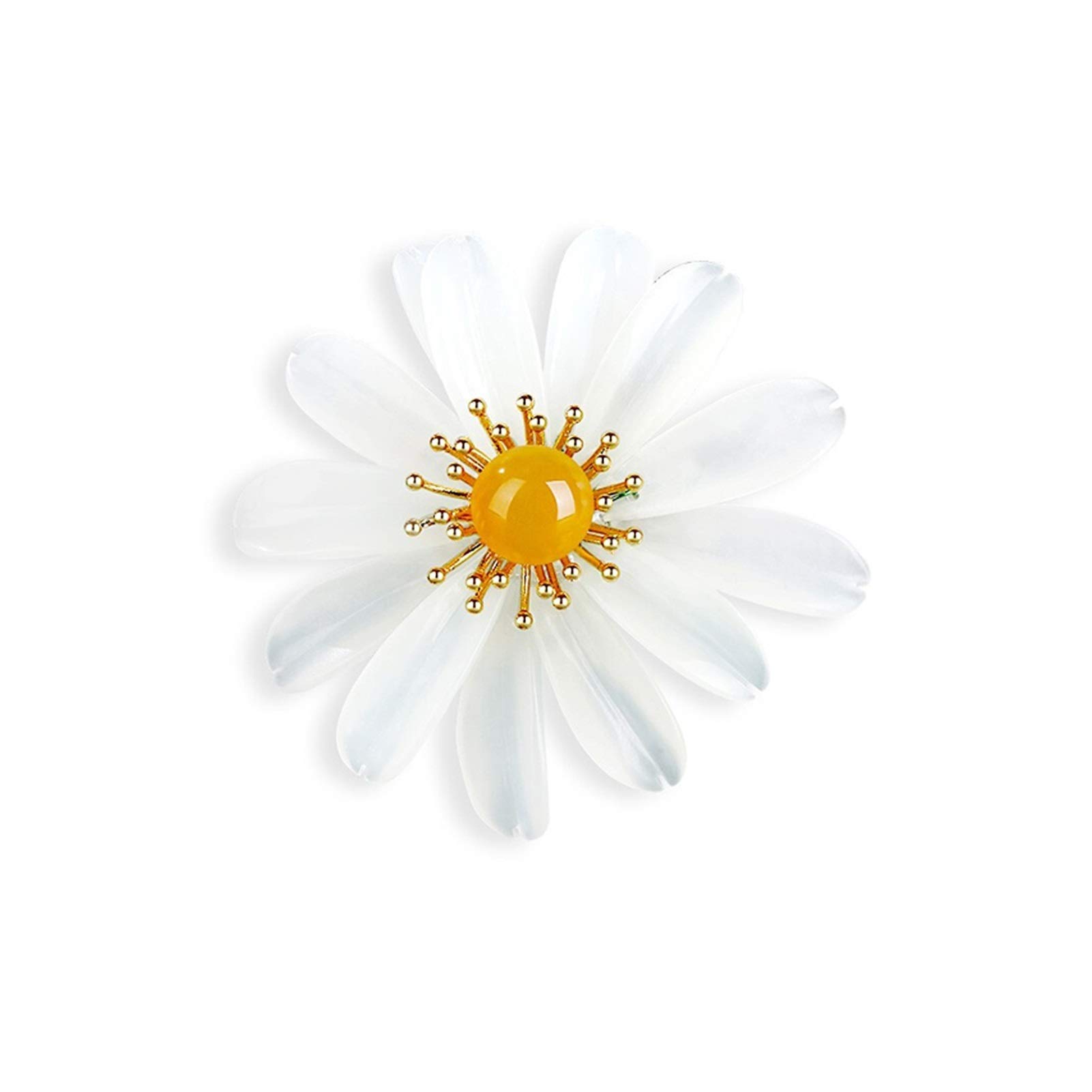 Broszka Pin dla Kobiet Mężczyzn Broszki Daisy dla Kobiet - Biżuteria Ślubna Impreza Kwiat Temperament Broszka Ubrania Modne Akcesoria Ślubne Urodziny Akcesoria na Imprezę