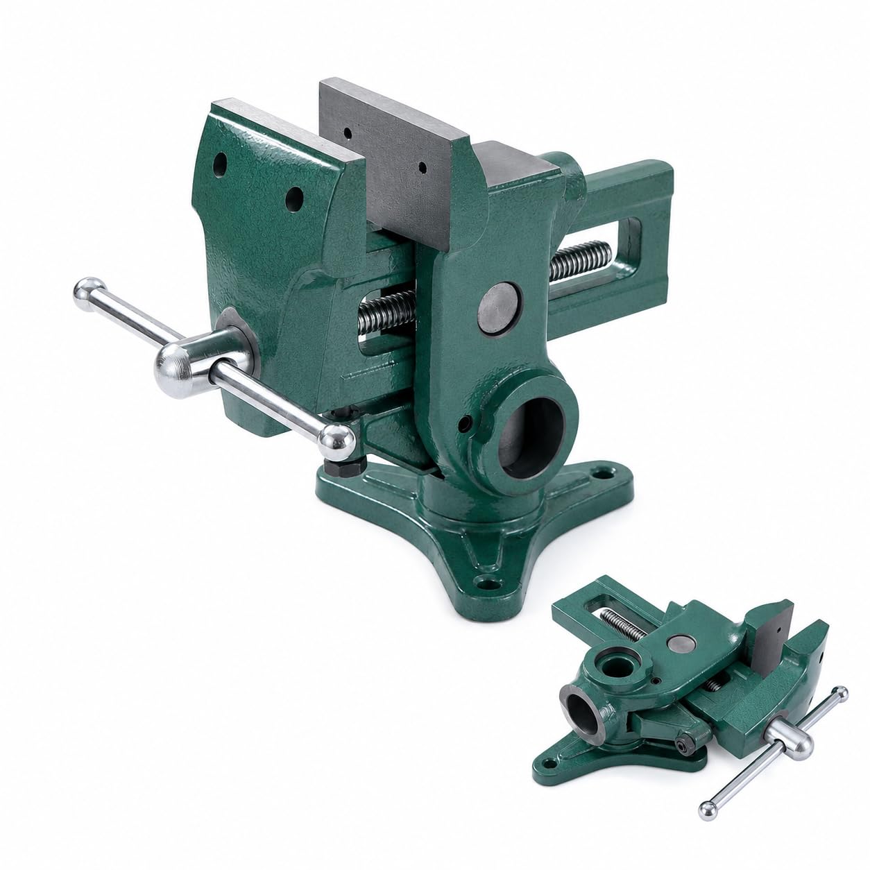 KATSU Tools Parrot Vice Clamp 90mm, Heavy Duty Bench Table Vise, 360° Swivel Vertical & Horizontal Workholding Vice, Workshop Clamp for Woodworking, Metalworking, DIY, Crafts & Repairs, 4021704