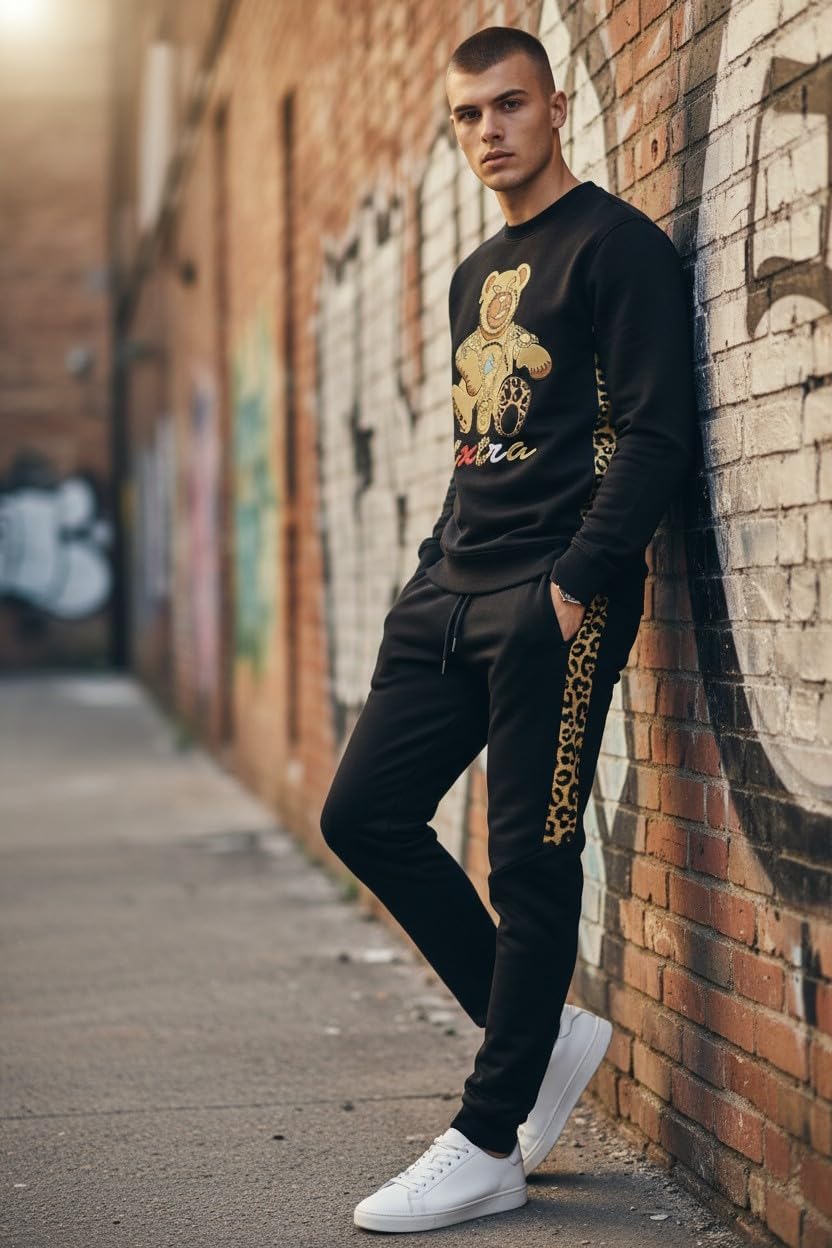 SCREENSHOT APPLIQUE F11966 Premium Fleece Streetwear Chenille EMB Crew Neck Sweatshirt - Classic Fit - Image 3