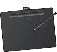 Wacom Intuos Medium Bluetooth Drawing Tablet - Battery-Free Pen, Wireless for Mac PC Chromebook Android, ExpressKeys for Artists Students Teachers