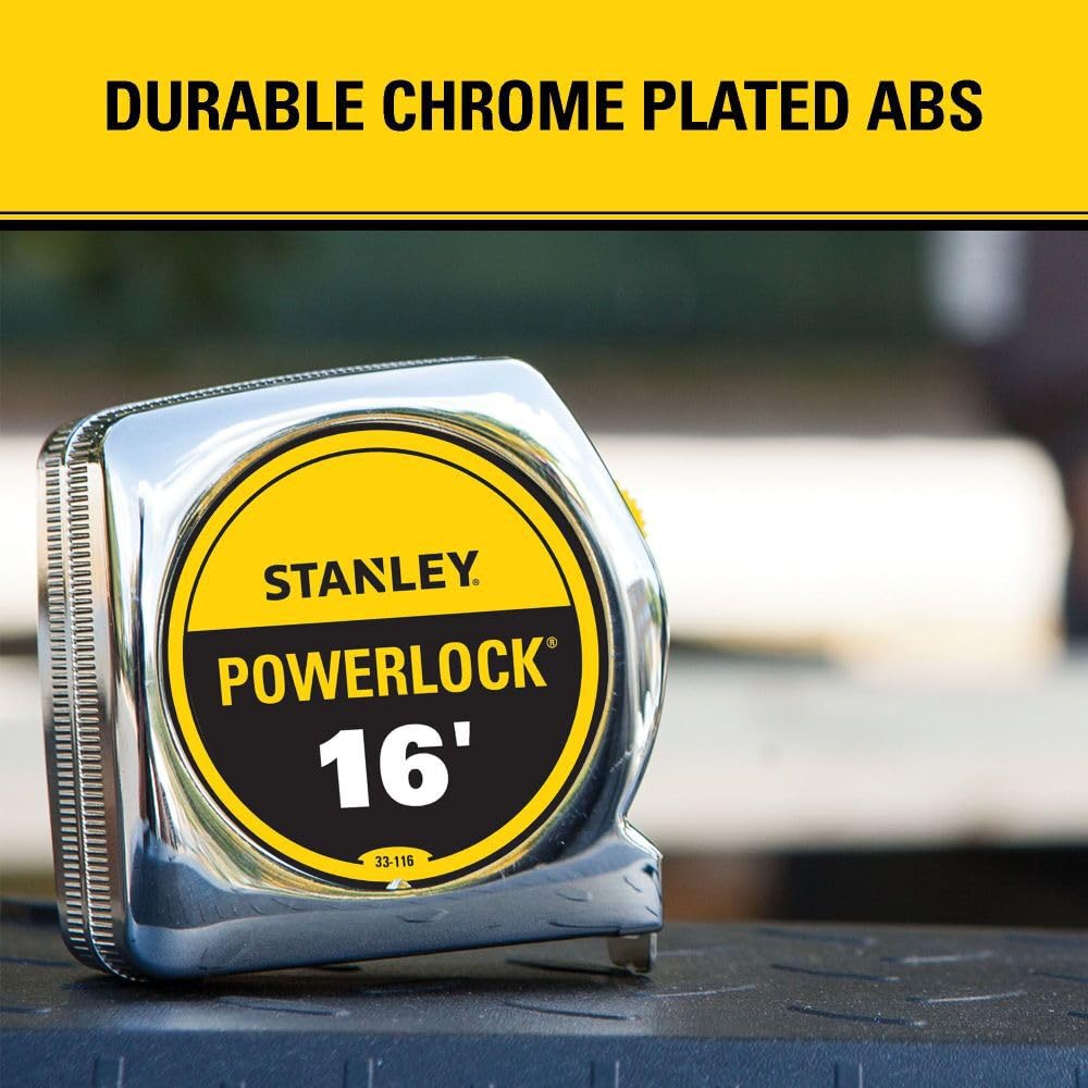 STANLEY PowerLock Mètre à ruban 4,8 m