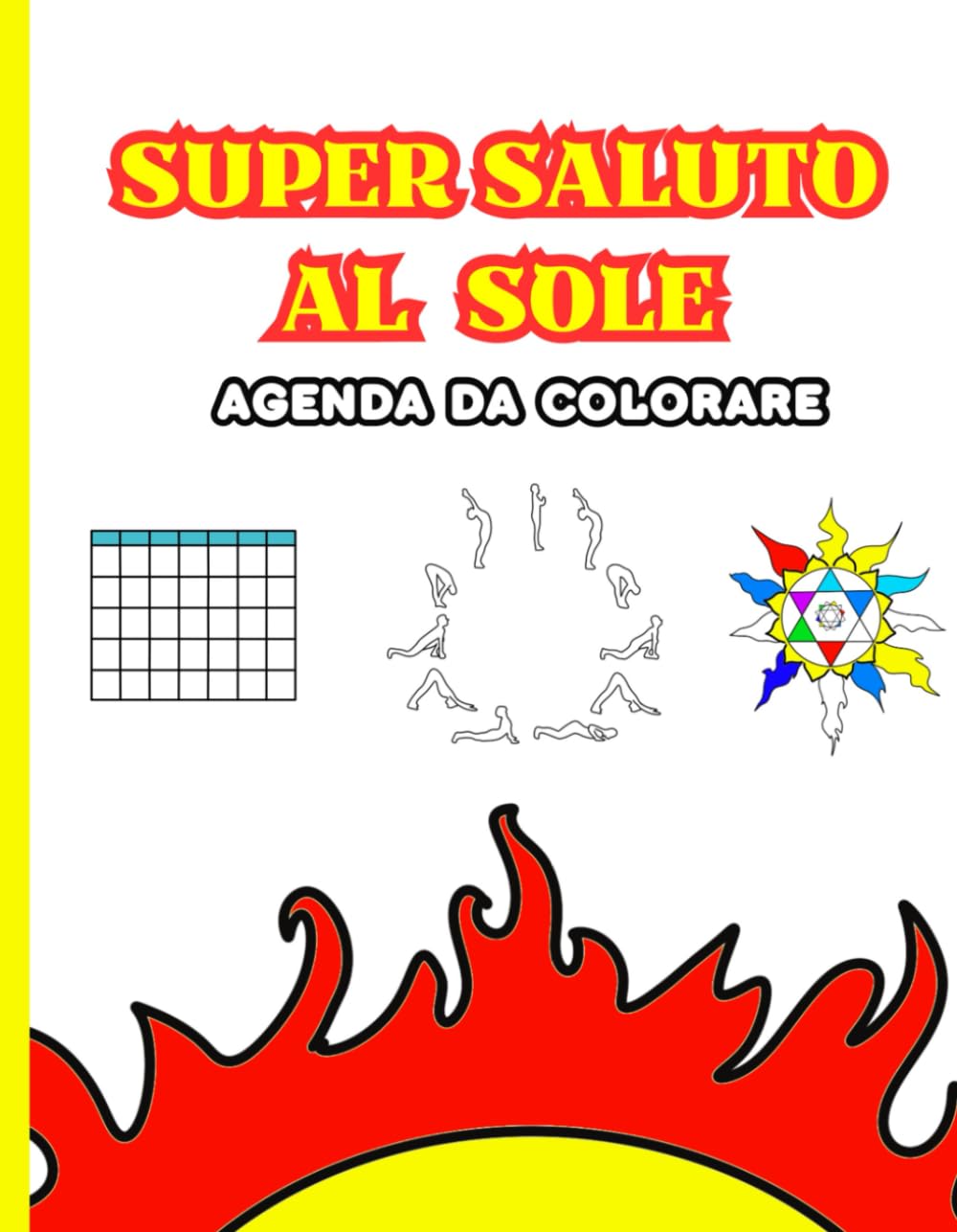 Super Saluto al Sole: agenda da colorare