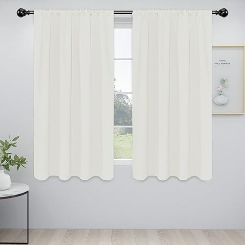 Miniatura 60 de Easy-Going Cortinas opacas con bolsillo para barra para dormitorio, cortinas de ventana para oscurecer la habitación para sala de estar, cortinas de